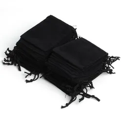 Neue 100pcs 7x9cm Samt Kordel zug Beutel Schmuck tasche, wochen ende Neujahr Geburtstag Weihnachten Hochzeits feier Geschenk beutel Tasche, Gunst Taschen