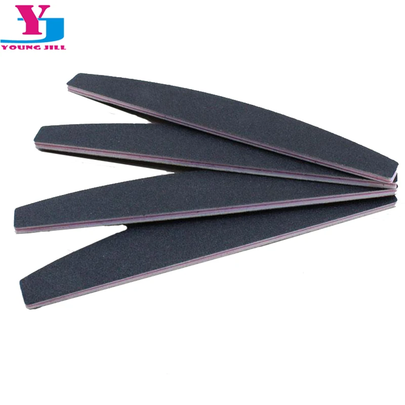 4 Pcs 100/180 Professional Nail Files Sanding Buffer Crystal Nailfile Block Pedicure File Bufffing Double Side Art File Tools