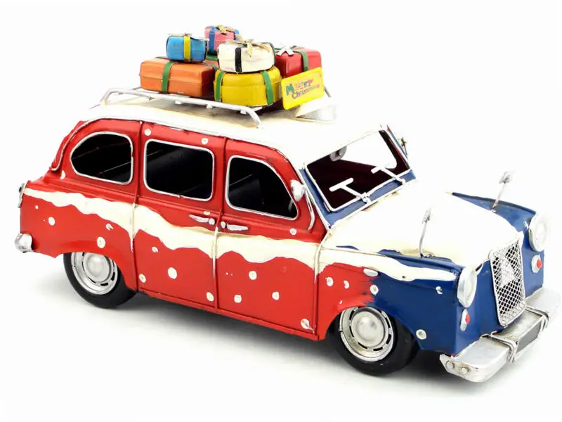 

Vintage iron car model christmas decorations for home vintage car painting crafts jewelry Home Furnishing The British Austin