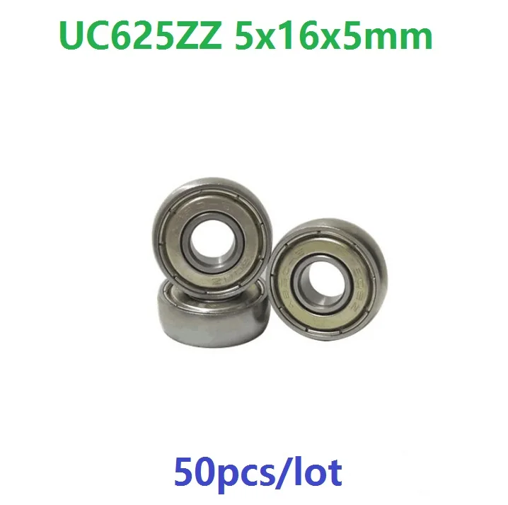 50pcs/lot UC625ZZ CS625 5x16x5 mm Car sliding door pulley spherical bearings arc track pulley bearing 5*16*5mm