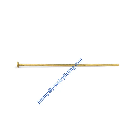 

Jewelry Making findings Raw brass metal Head Pins with Round end Scarf Pins jewellry findings 0.6*31mm shipping free