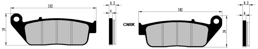 منصات الفرامل ل DAELIM VJ125 VJ 125 Roadwin 2004 2005 2006 2007 2008 2009 2010 2011 2012 2013 / W.K.BIKES WK125 WK 125 R 4T 10-13