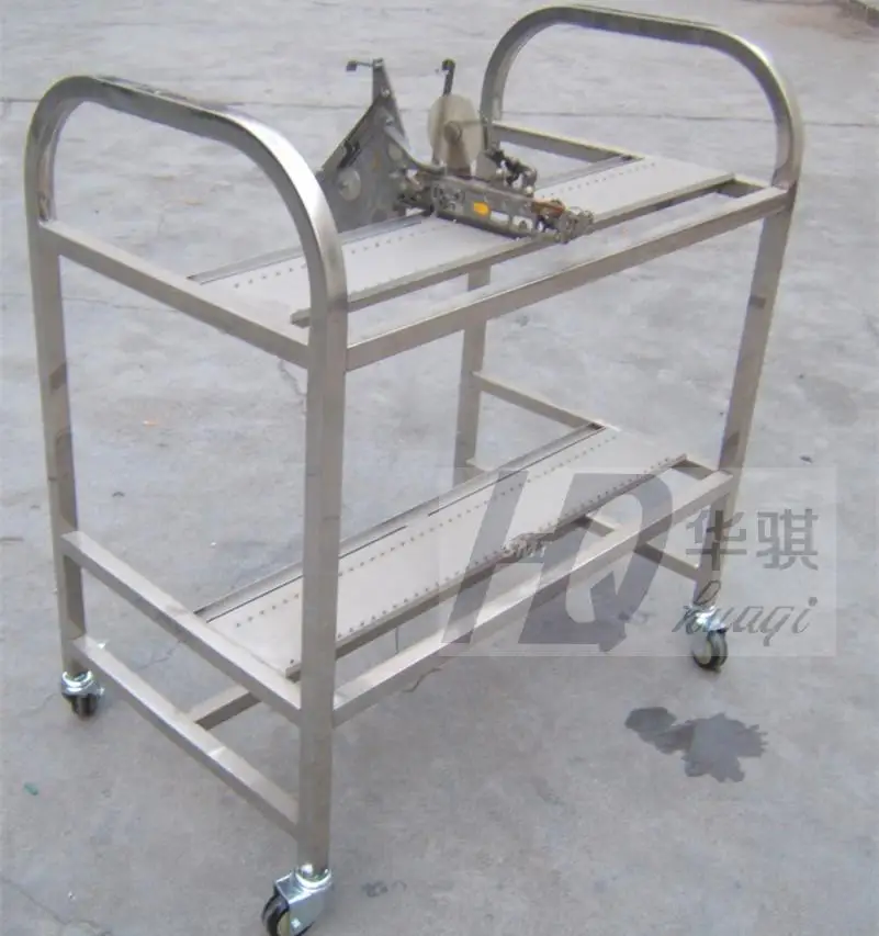 Feeder Trolley for Cm88 CM202 Panasonic Kme Chip Mounter Feeder Racks Storage Cart 40*2PCS 2 Layers