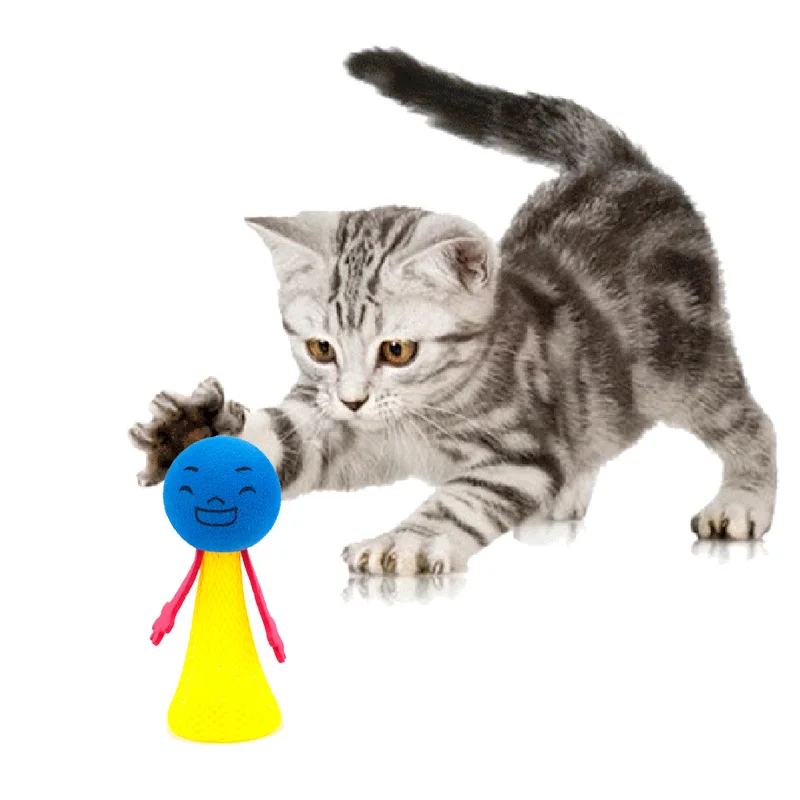 2pcs/set Funny Jumping Cat Toy Pet Cat Bouncing Toy Puppy Kitten Playing Toys Bouncy Balls Toys for Cat Pet Accessories