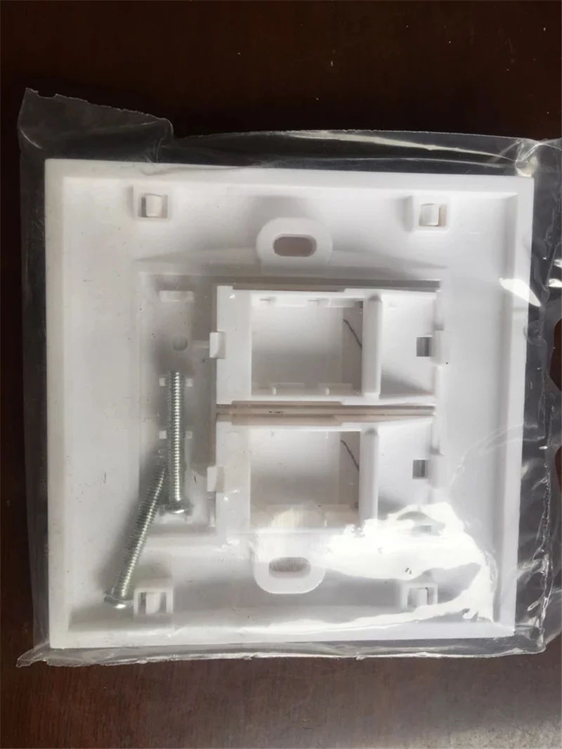 30 шт. Лицевая панель 86 Тип двойной порт ABS белый цвет волоконно-оптическая Передняя панель ftth Лицевая панель 2 порта сетевое настенное крепление телефонная пластина