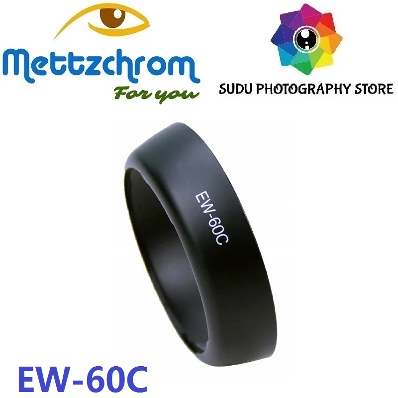 Mettzchrom-parasol de lente de EW-60C, accesorio para CANON EW-60C EW60C EF-S 18-55mm f/3,5-5,6 28-80mm f/3,5-5,6 V USM METTZCROM