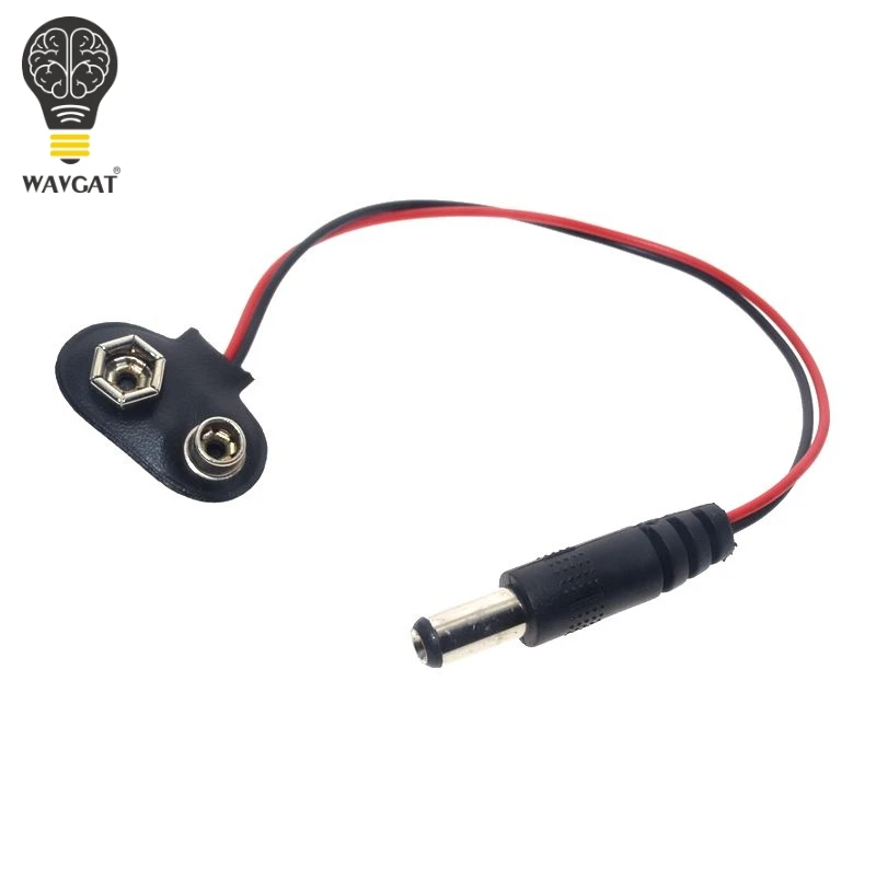 90 DC 9V Battery button power plug for Arduino Mega 2560 1280 UNO R3 132 9V battery buckle