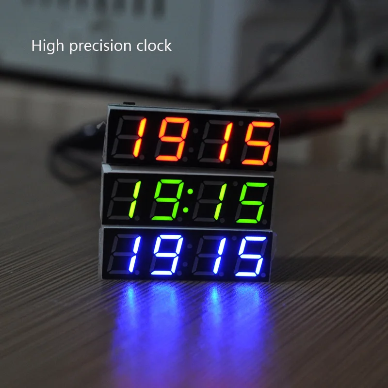 3 In 1 LED RX8025T DIY Digital Clock Temperature  And  Voltage Module  Electronic High-precision DC12V