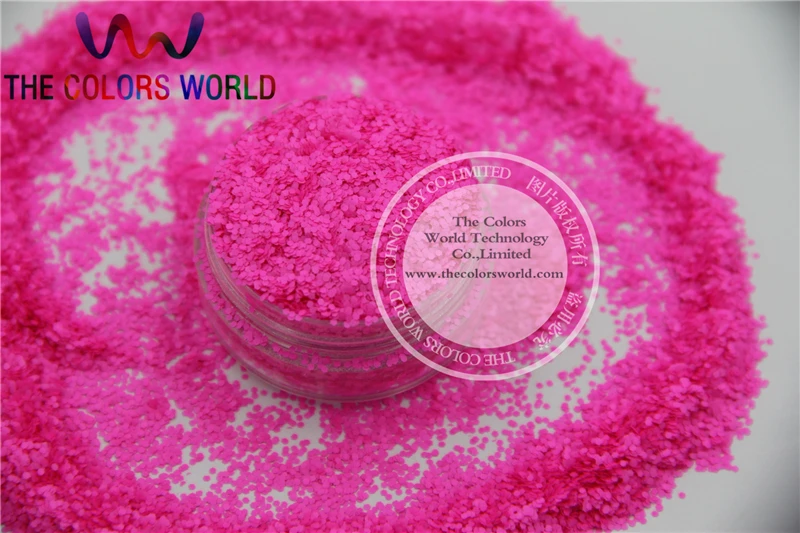 

TCF510 Neon Rose-Carmine Colors 0.8mm size solvent resistant glitter for nail Art nail Polish or other DIY decoration