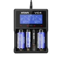 XTAR VC4 Universale USB Battery Charger 20700 18650 21700 14650 17335 17670 18490 10440 14500 16340 17500 18350 18500 18700