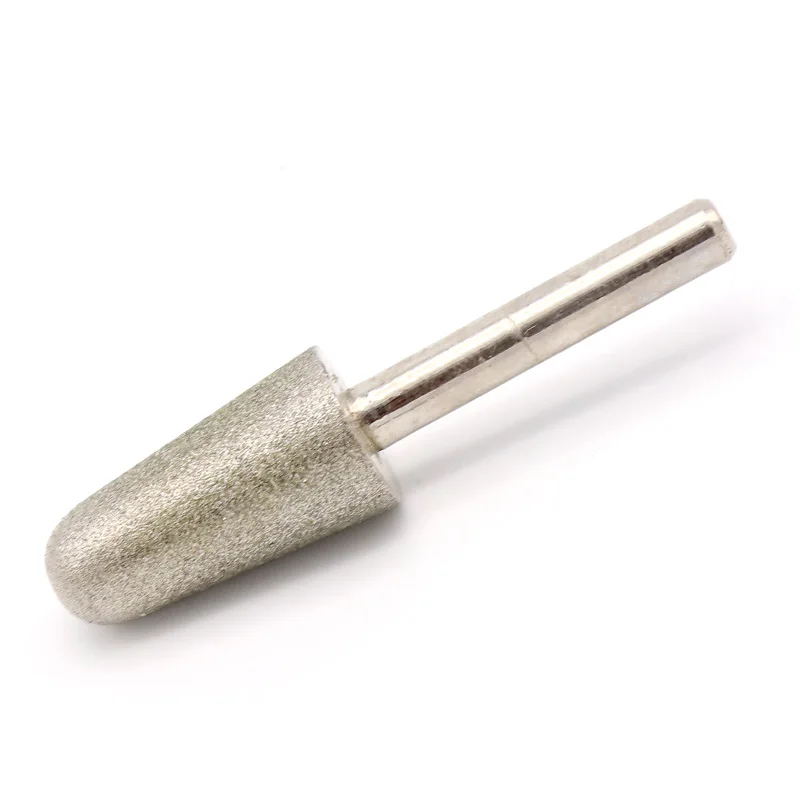 6Mm Shank 10-20มม.60/320กรวดกรวยหัวเจียร Bullet โรตารี่ Bits สำหรับกระจกแก้วหินหยกแกะสลักเครื่องมือเจาะ