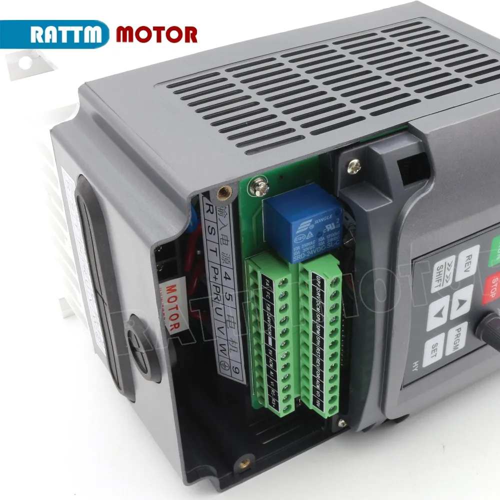 Imagem -03 - Inversor de Frequência para Controle de Velocidade Vfd 3kw 220v 400hz 13a para Motor Spindle Cnc