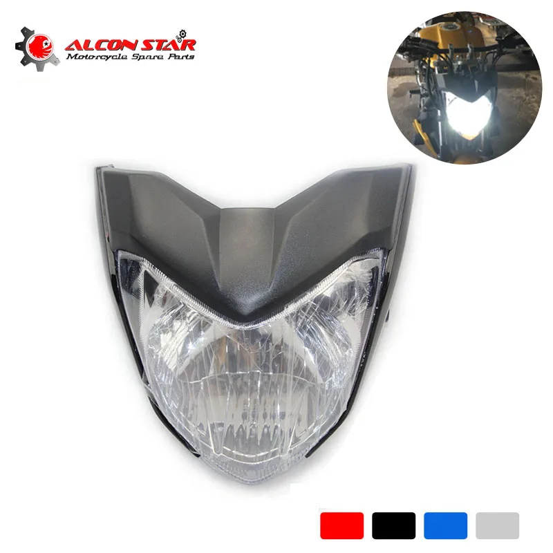 Alconstar Head lamp Light Motorcycle front Headlight Head light With Bulb Bracket Assembly For Yamaha FZ16 FZ-16 YS150 FZER150