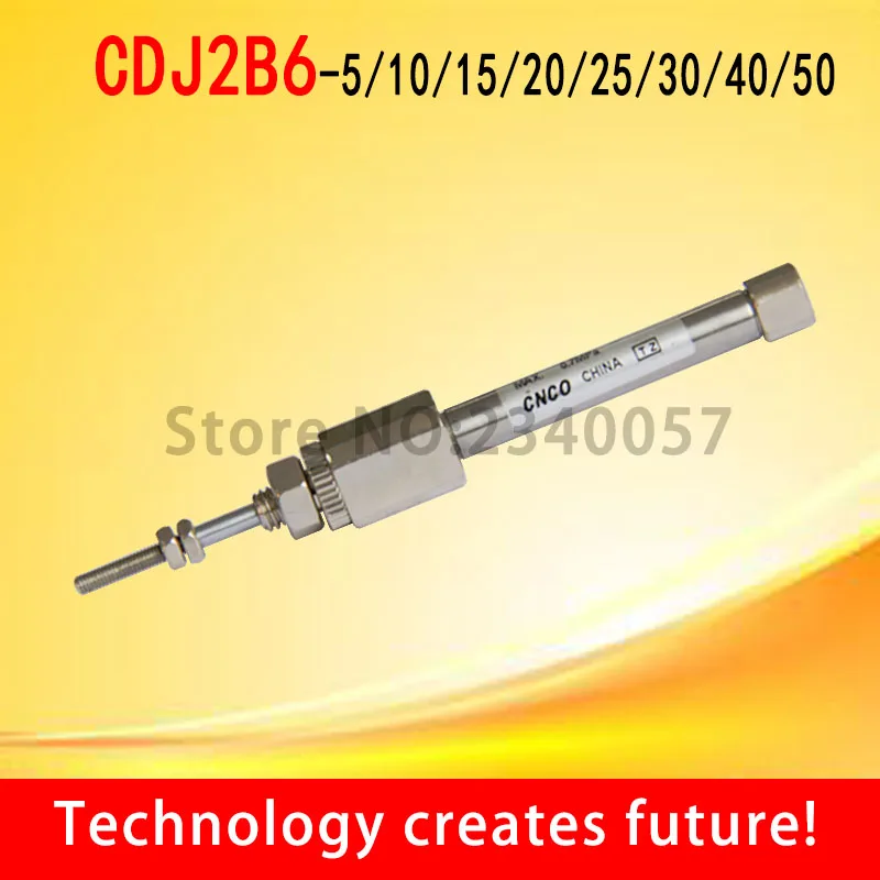 CDJ2B6 * 5 neumático de doble acción de una sola acción SMC, Mini cilindro de aire, diámetro de 6mm, carrera 5/10/15/20/25mm, CDJ2B6-5/10/15/20/25