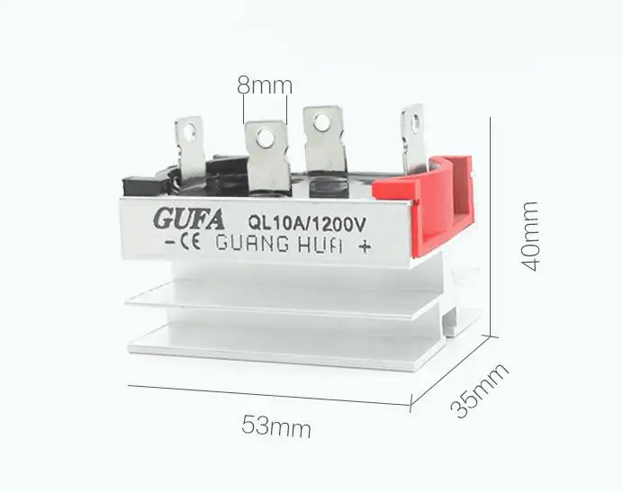 Free shipping Single Phase Silicon Rectifier QL10A QL 10A QL-10A alternator ST STC mingdong 3~15kW