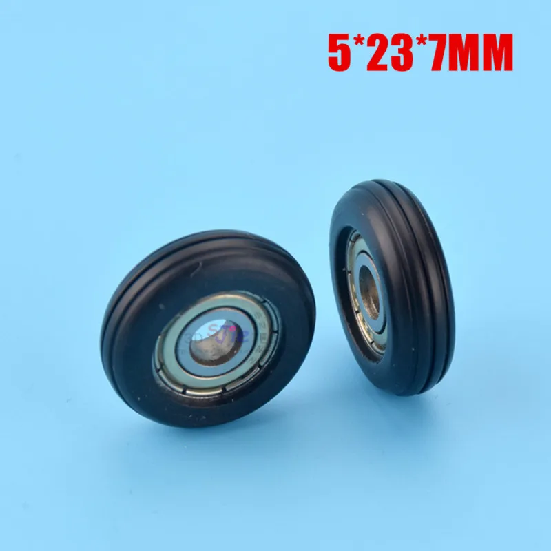 5*23*7MM low noise high loading hanging door single ball wheel for sliding window door pulley roller