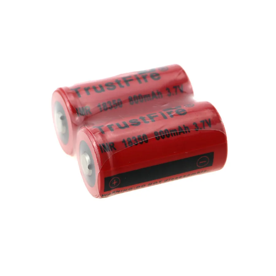 

18pcs/lot TrustFire IMR 18350 3.7V Rechargeable Lithium Battery 800mAh Power Source Batteries Cell For Consumer Electronics