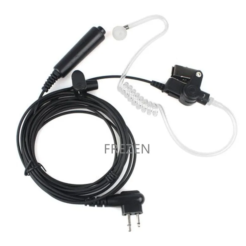 3 Wire Pro Covert Acoustic Tube Earpiece Headset Mic PTT For Motorola Radio 2pin cls1110 cls1410 cls1413 cls1450 cls1450c