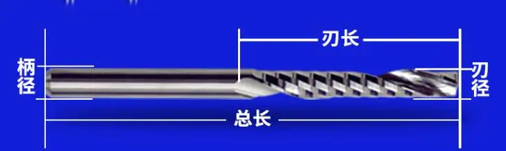 10pcs 3.175mm 1/8" End Mills Router Bit 15mm CEL For Plexiglass Acrylic Y1LX3.15