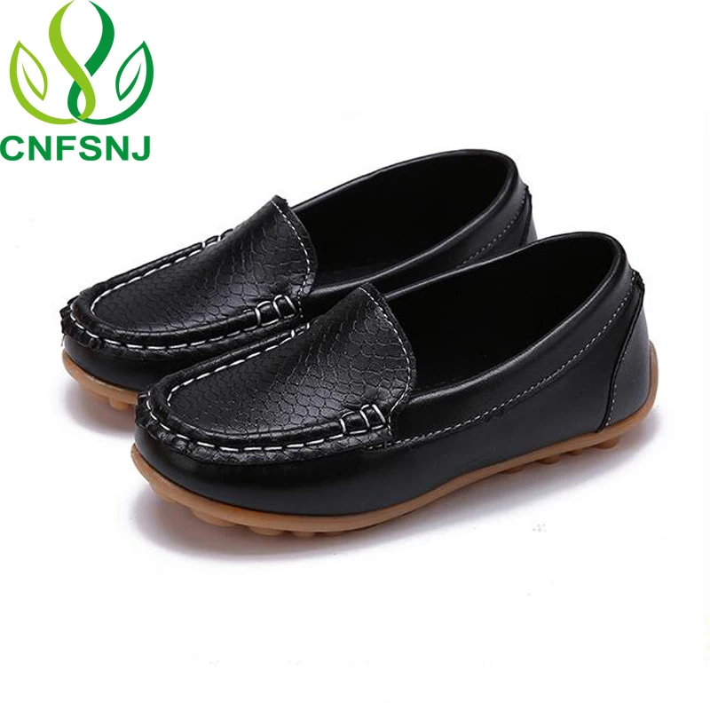 CNFSNJ 2019 nowa jesienna dzieci buty podstawowe modne buty w stylu Casual dla dziewcząt chłopców Unisex wygodne Slip on płaskie mokasyny