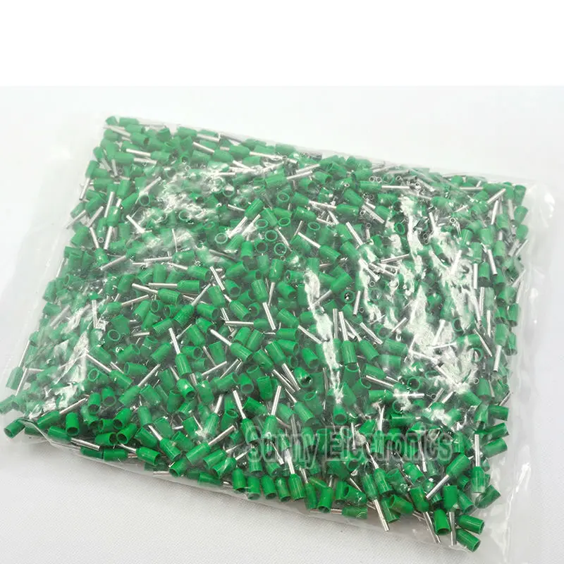 E1508 1000pcs 16 AWG 1.5mm2 Insulated Cord End Terminal Wire Ferrules