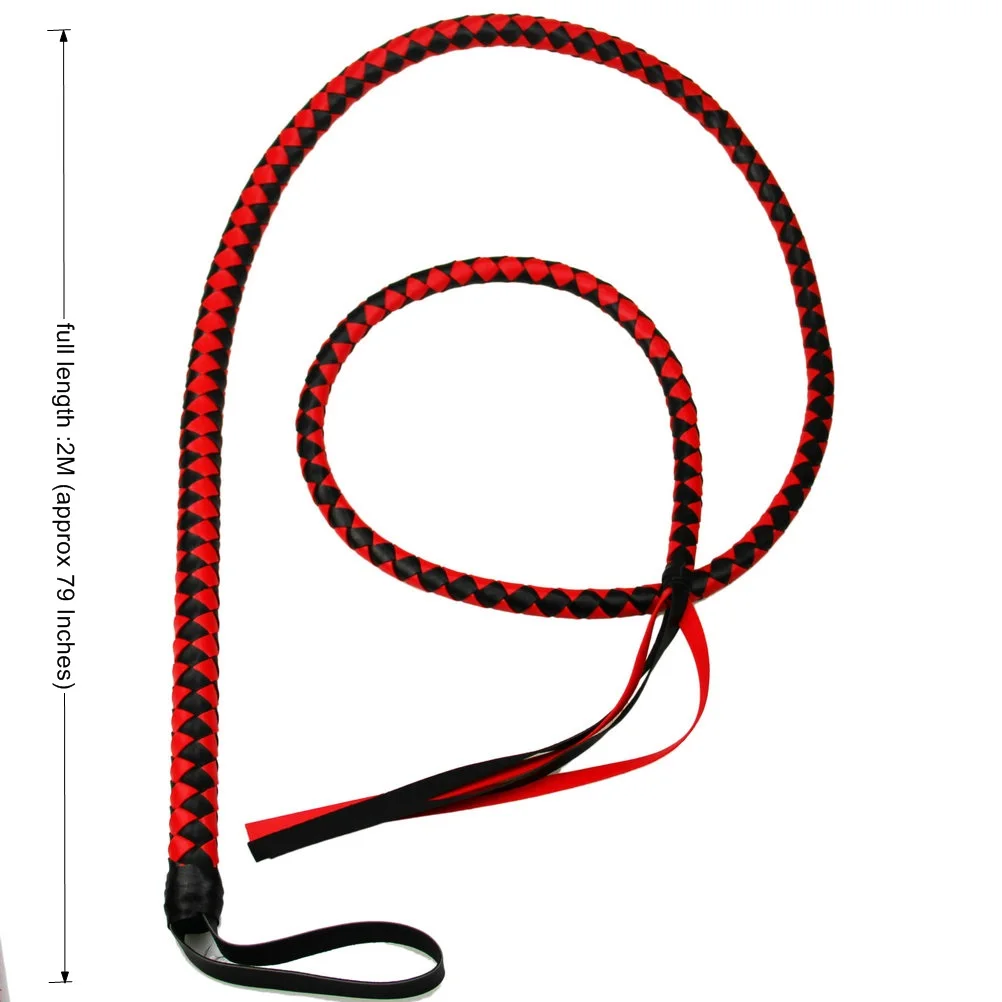 2M bullwhip fetish Long Whip Sexy snakewhip SM Tools Whip Role-play Whip BDSM Adult Game Flirt Toys Sex Toy Products view 5