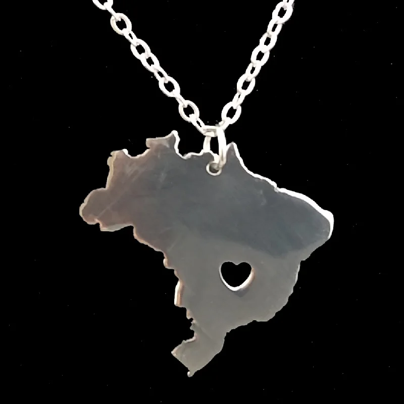 VIP البرازيل قلادة على شكل خريطة قلادة