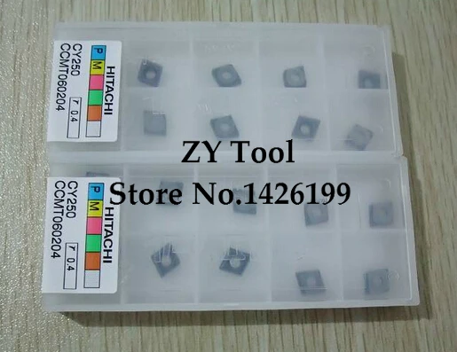 

Free shopping! HITACHI 10PCS CCMT060204 CY250 lathe cutting tools CNC blade alloy carbide cutting tool carbide inserts