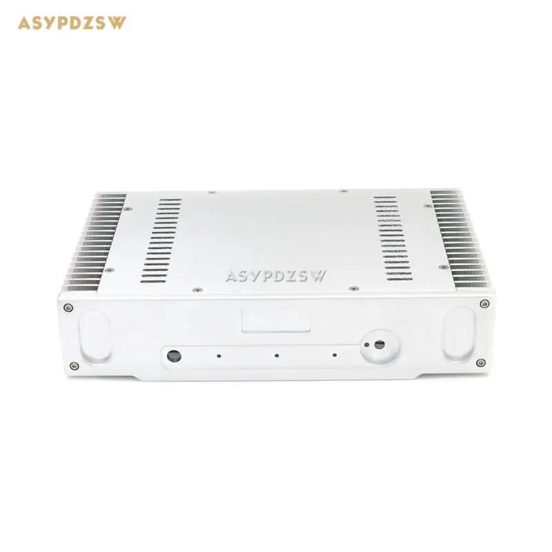 1969アルミニウムエンクロージャーパワーアンプシャーシクラスaアンプボックスデュアルヒートシンク