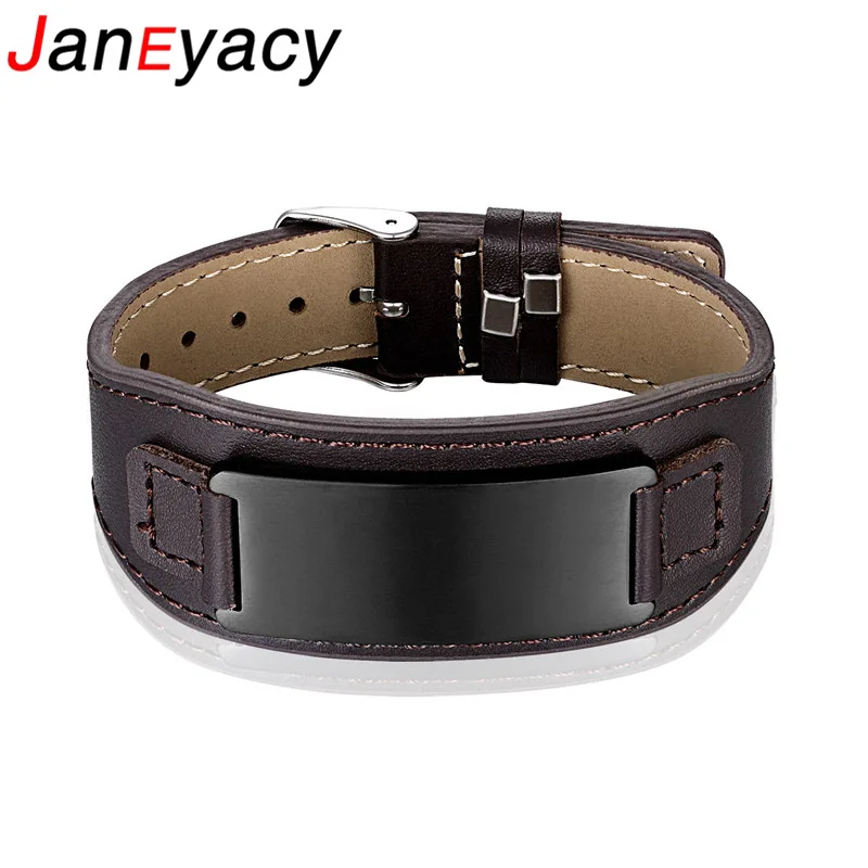 Janeyacy 2018 Nuovo Dell\'acciaio Inossidabile di Modo Del Braccialetto Delle Donne Coraggioso Cavaliere Bracciali Orologio Fibbia Braccialetto di