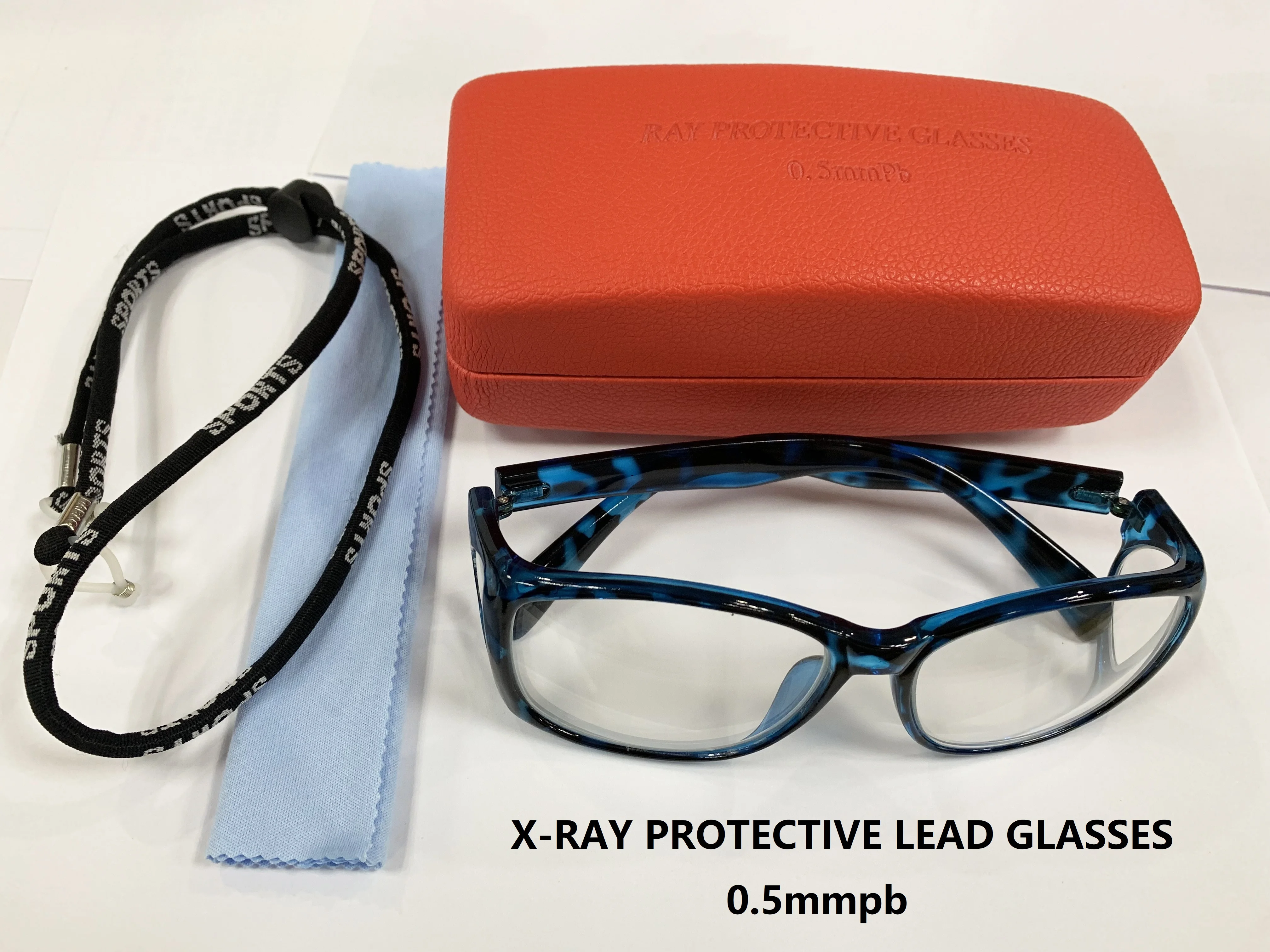 High end ionizing radiation protective Front and side comprehensive protection glasses x-ray shielding 0.5mmpb lead spectacles.