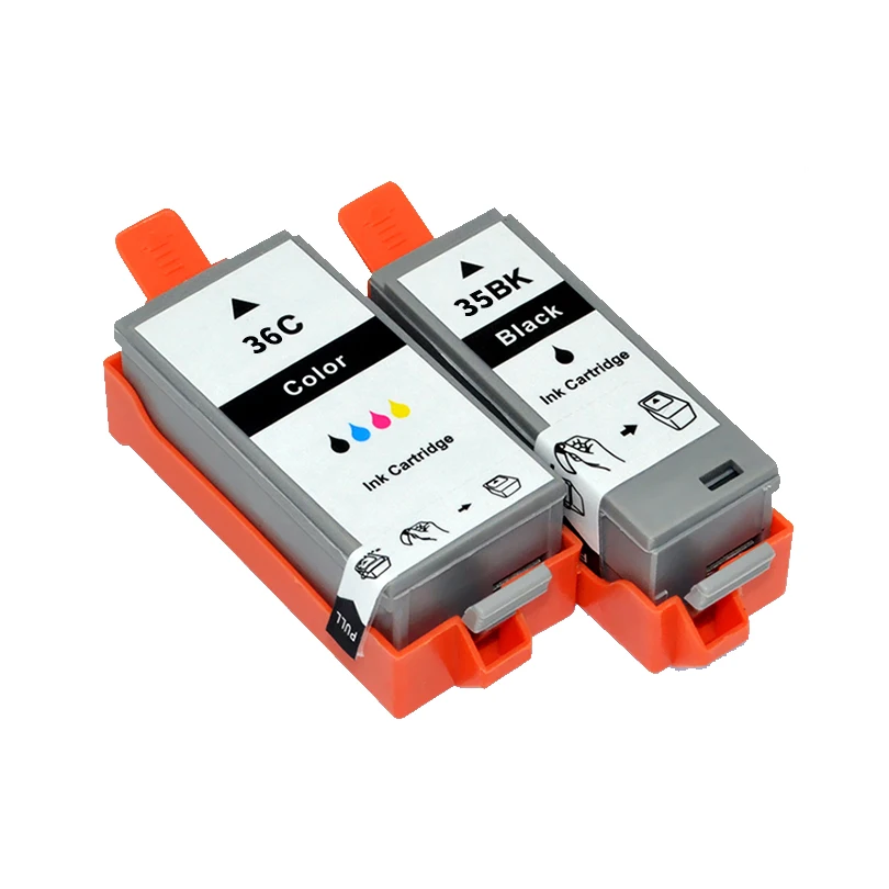 2pcs Compatible Ink Cartridges PGI35 CLI36 PGI-35 CLI-36 PGI 35 CLI 36 For Canon Pixma IP100B IP100 IP100 mini 260 320 printers