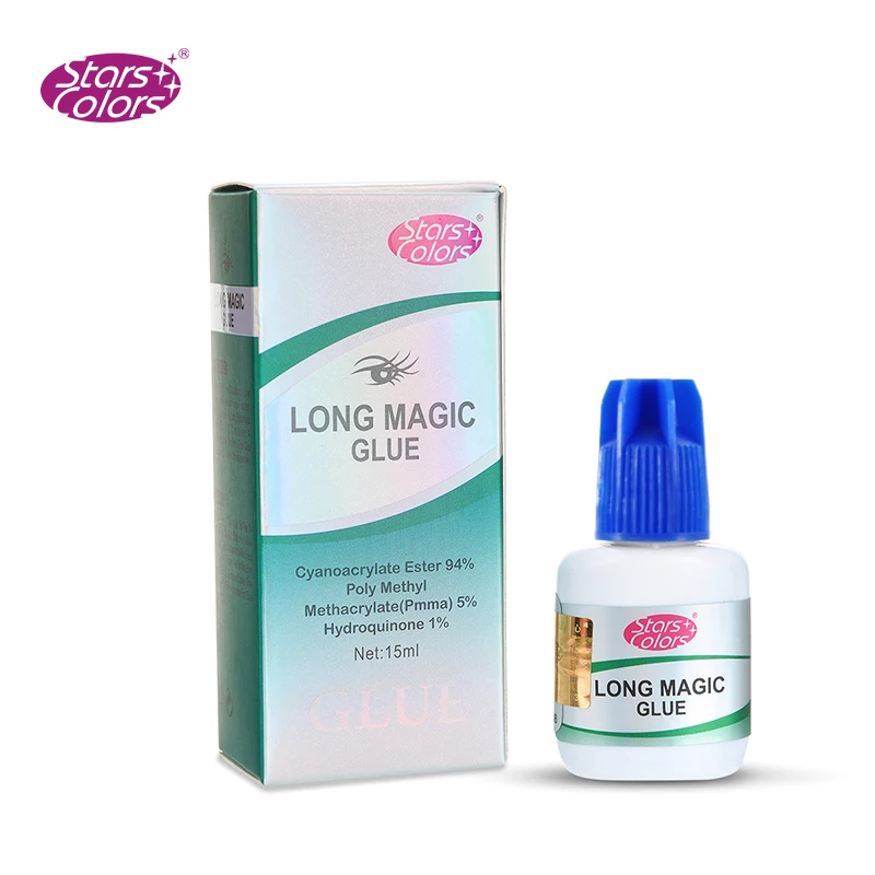 Long magic False Eyelash Glue Adhesive glue for eyelashes lash extension lash glue lower odor fast dry eyelash glue Black