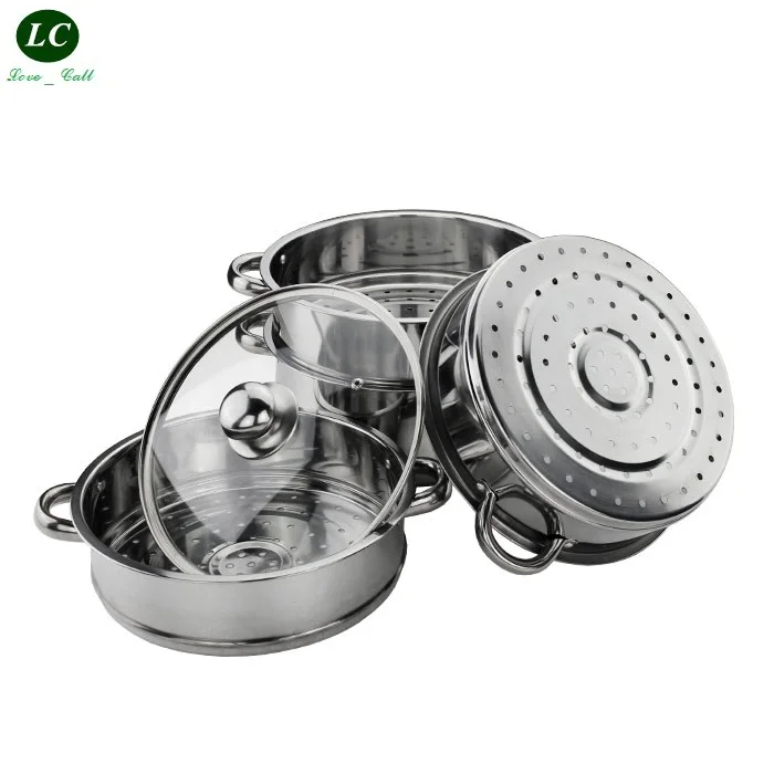 40cm 5 tiers Cook Steamer Pot 45L Kitchen stainless steel large size Cooking Pot Steamed Food Casserole