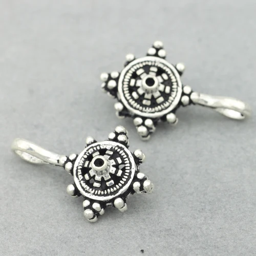 

Винтажный Тибетский колышек из серебра 925 пробы, колышек Дхармы мала, буддийские молитвенные бусины