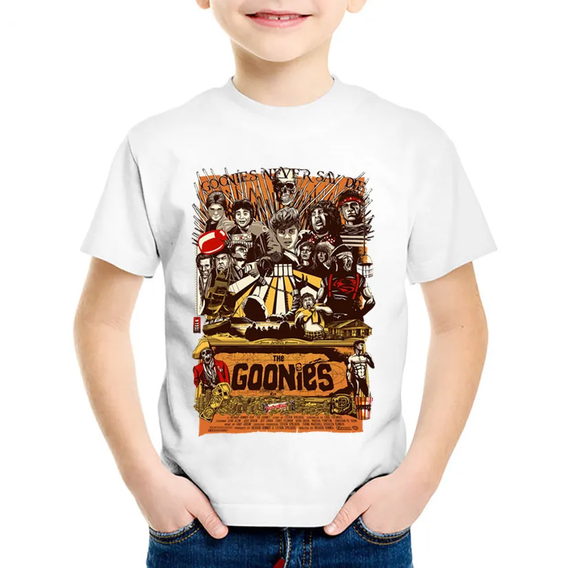 

Fashion Print The Goonies Never Say Die Children T-shirts Kids Astoria Summer T shirt Boys/Girls Casual Tops Baby Clothes,HKP793