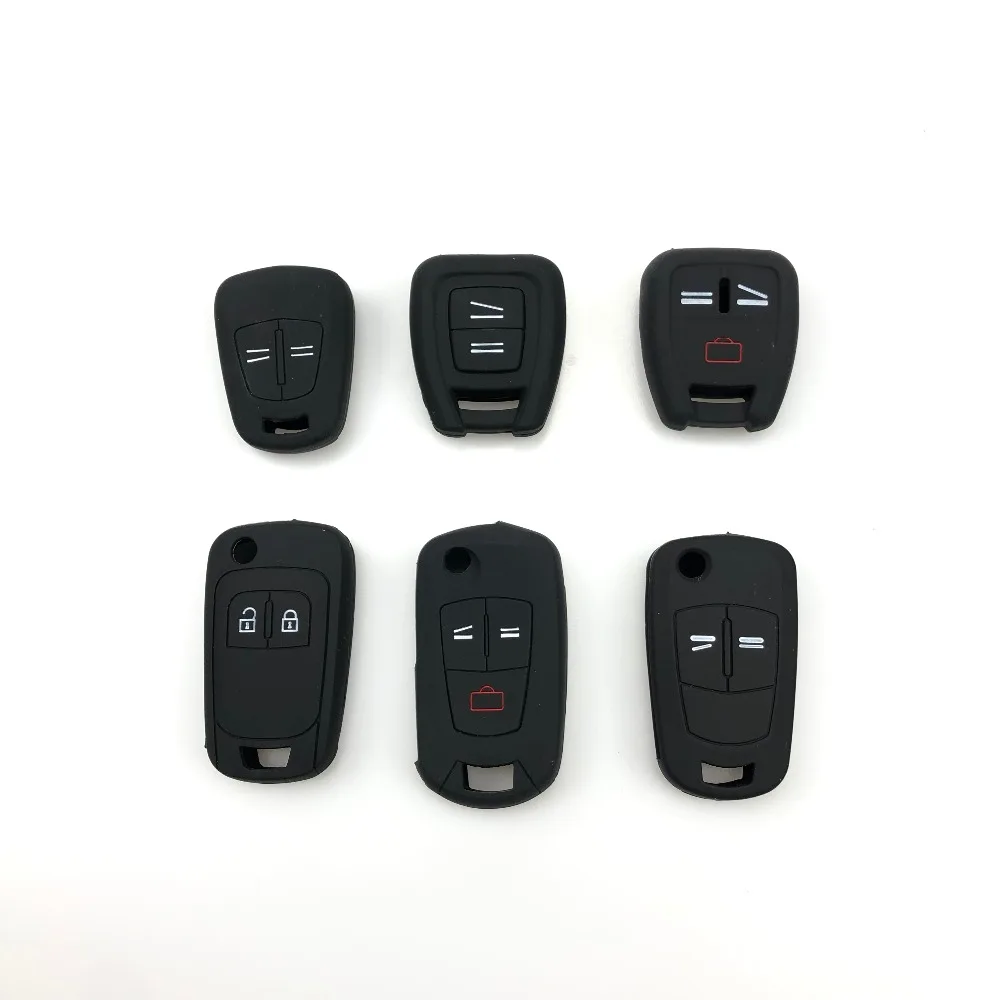 For Vauxhall Opel Astra Zafira Vectra Tigra Omega Signum Frontera 3 Button Remote Car Key Case Cover Silicone Fob Shell