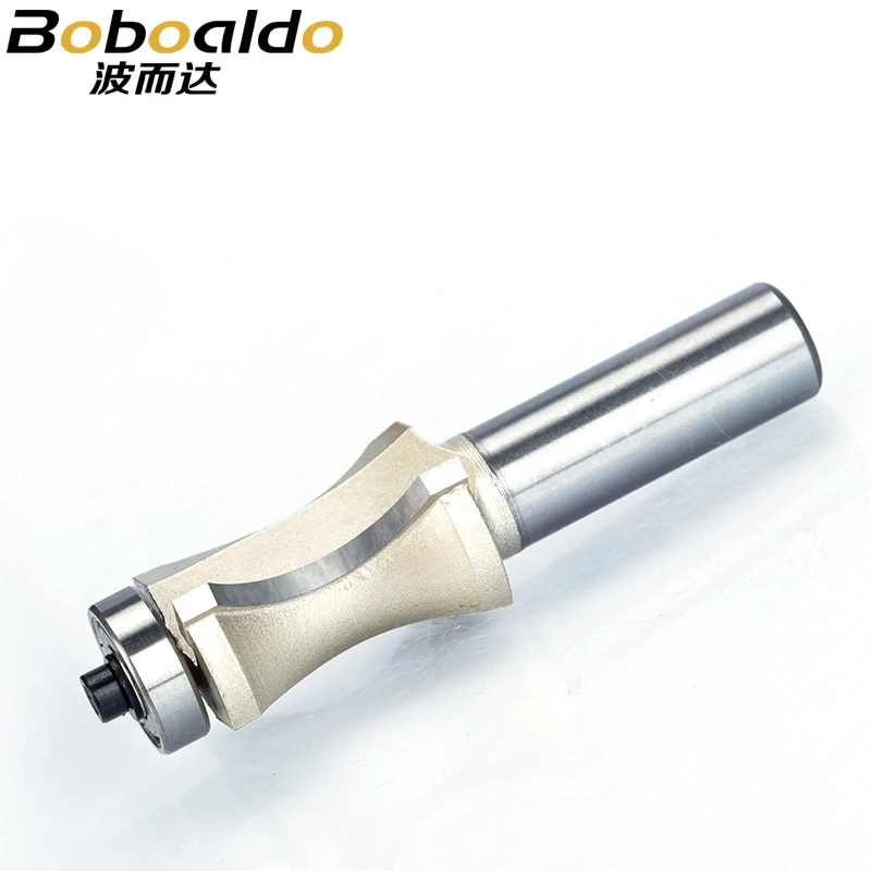 1pc 1/2 Inch Shank Half Round Bit 2 Flute Endmill Router Bits for Wood With Bearing Woodworking Tool Milling Cutter