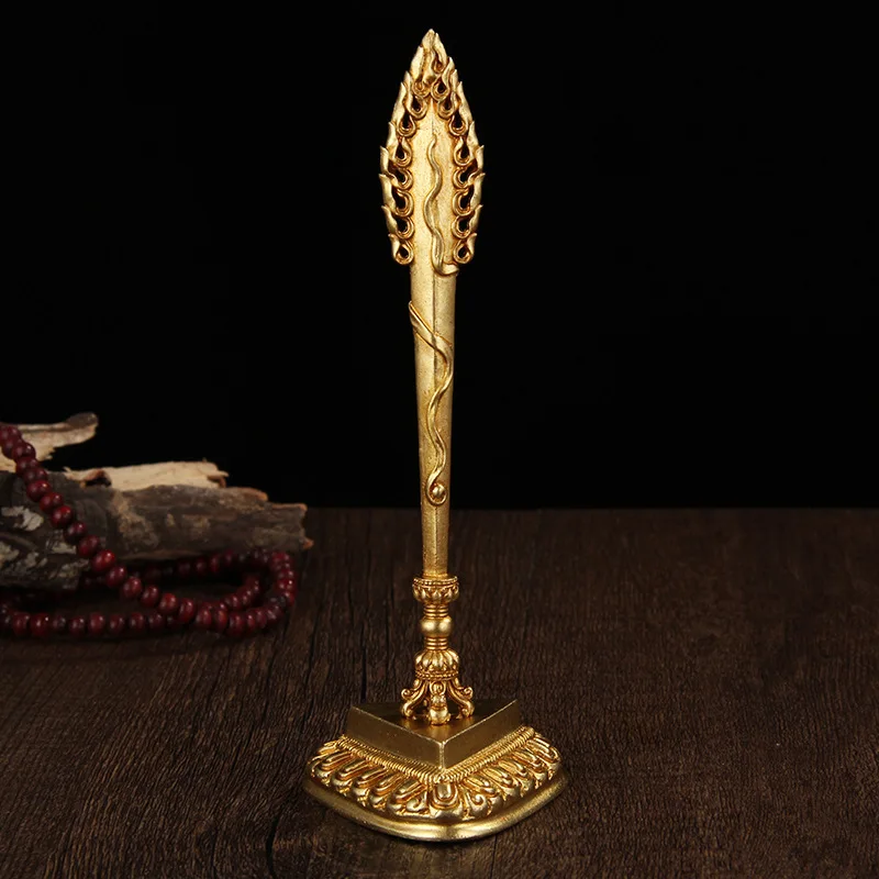 سيف حكمة نحاسي من manougri ، بوذي من نيبال التبتية ، فاجرا ، تضحي بأطراف خلفية ، أداة لوضع التماثيل الزخرفية ، الحرف اليدوية #2