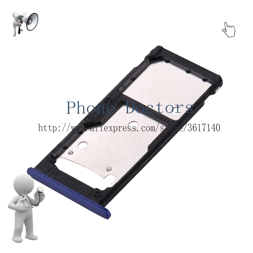 For Huawei Y7 2017 / Y7 Prime 2017 / Nova Lite+ TRT-TL00 Sim Card Tray Micro SD Card Holder Slot Adapter Parts Sim Card Adapter