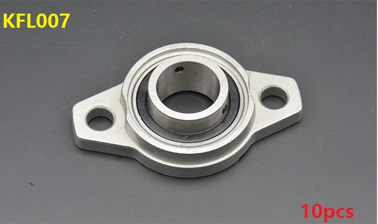 

10pcs/lot KFL007 FL007 35mm zinc alloy units pillow block bearings 35 mm flange block bearing CNC router parts