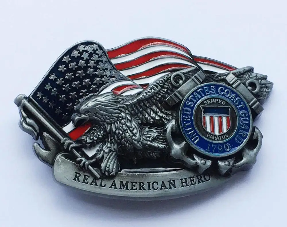 Real American Hero Coast Guard belt buckl SW-BY867 brand new condition with continous stock