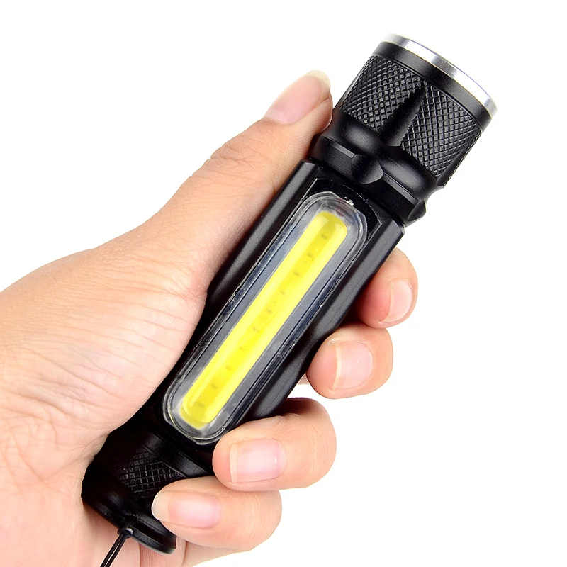 Litwod Z10 Built-in battery USB rechargeable LED Flashlight Torch 4000LM XM-L T6 COB Zoomable 3 Modes Aluminum Lanterna Camping