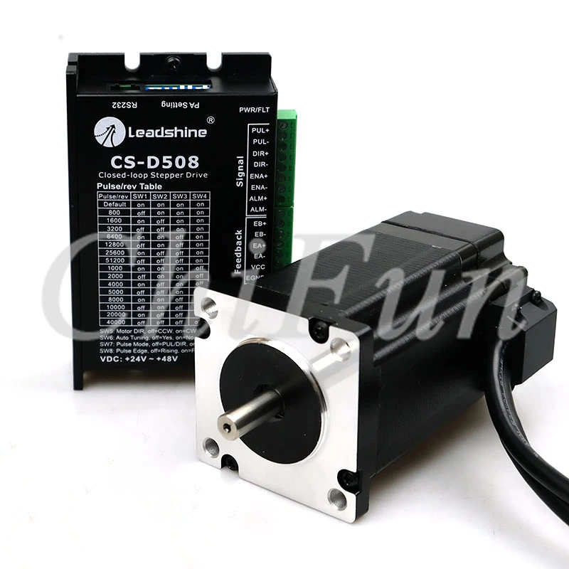 Original Leadshine 2-phase Stepper Servo Driver Kit CS-D508 20-50VDC driver + CS-M22331-L 3.1Nm motor with 1000-Line Encoder