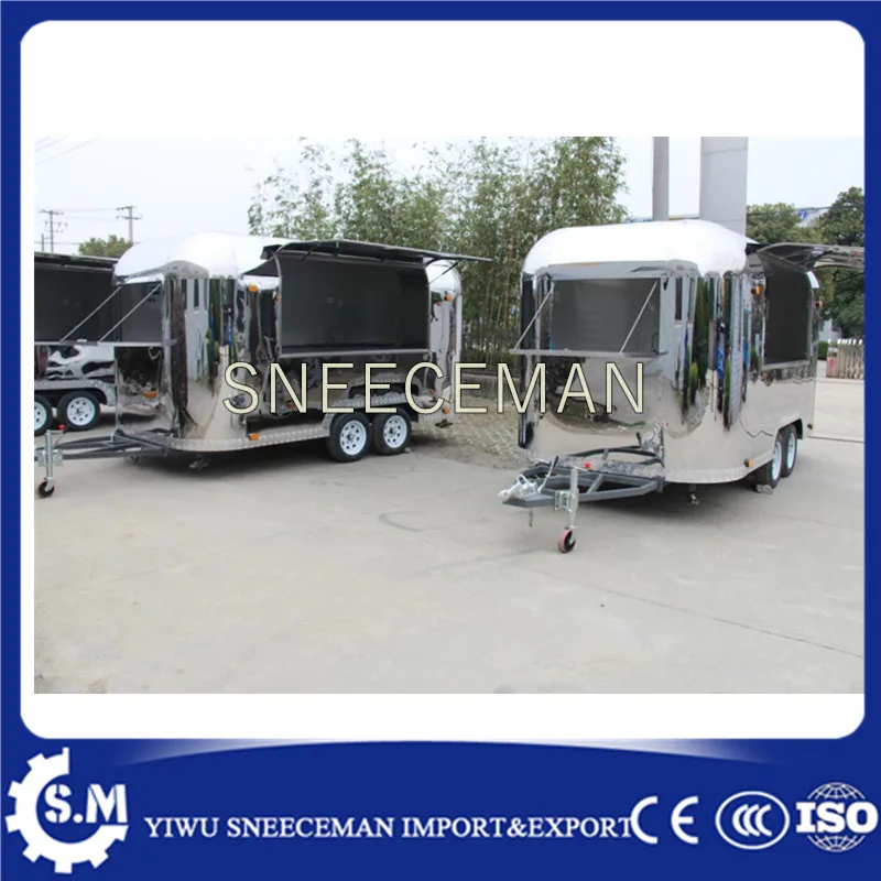 Mobile Hot Dog Vending Trailer Cart Professional Hot Dog frying Food Trailer Truck Manufactures