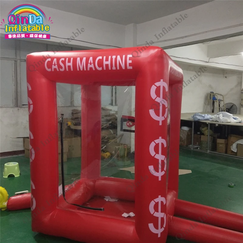 

Inflatable Money Catch Grab Machine Booth Oxford Inflatable Cash Cube Catching Machine With 2 Air Blowers