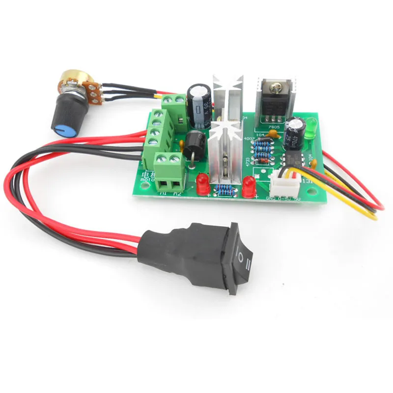 Convertidor PWM DC, interruptor inversor de motor sin escobillas 6V12V24V, CCW / CW, velocidad continua