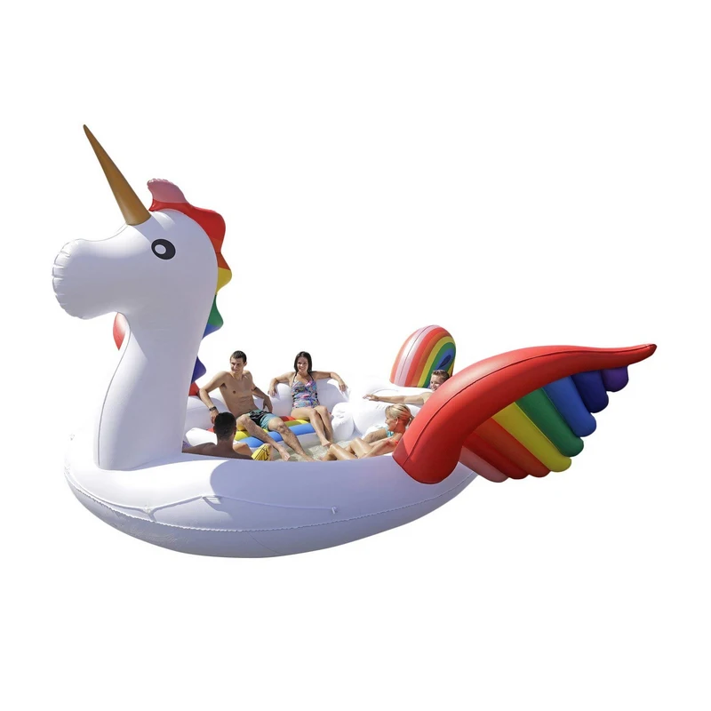 Giant Inflatable Unicorn Float For Party, Huge Swimming Pool