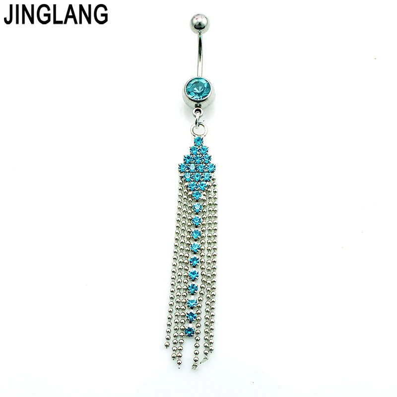 jinglang-Модные-кольца-для-пупка-316l-штанга-нержавеющая-сталь-Висячие-4-стиля-Стразы-с-бахромой-для-пупка-ювелирные-изделия-для-пирсинга