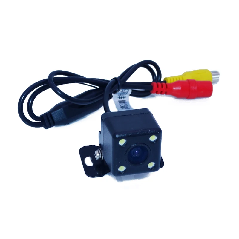 Apply into various cars auto ccd car reversing camera wire  waterproof function and 4 led  170 lens angle dynamic track line